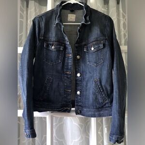 J. Crew size Small S jean jacket in medium dark blue denim, excellent condition